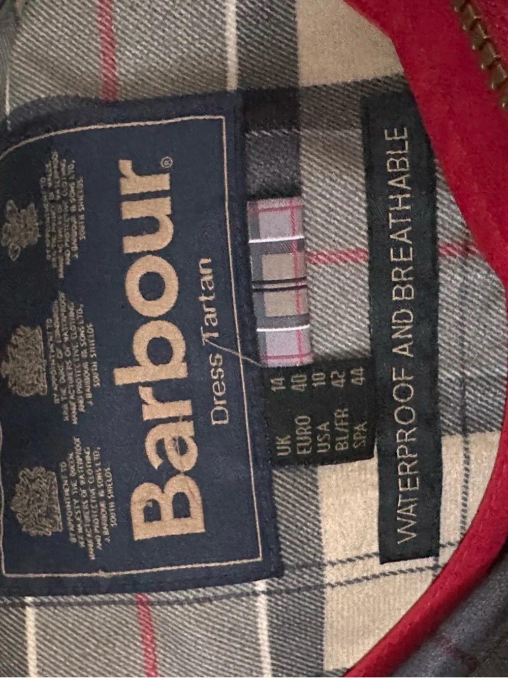 Barbour red rain coat - Picture 6 of 8